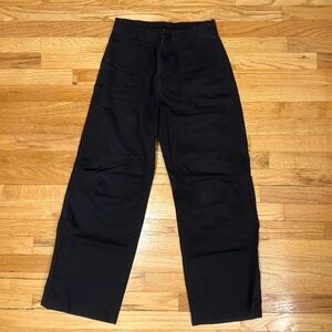 MUJI Women’s Fatigue Utility Cotton Wide Pants